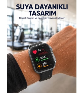 Suya Dayanıklı Akıllı Saat Günlük ve Sportif Kullanıma Uygun Yeni Nesil