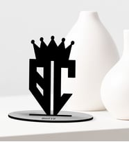 BK Gift Kişiye Özel Monogram Harfli Ahşap Biblo, Monogram Logo Harf, Monogram, Baş Harfli, Ev ve Ofis Hediyesi