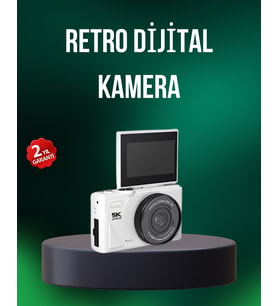 5K 75MP Dijital Kamera WiFi Aktarımlı Otofokus ve 18x Dijital Zoom