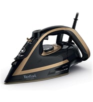 FV8064 Puregliss Buharlı Ütü 3000 Watt 280 g/dk Buhar Darbe 0 – 50 g/dk Değişken Buhar Dikey Buharlı Durilium AirGlide Autoclean Ütü Tabanı Micro-Calc Filtre, Siyah/Altın