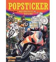Motorsiklet Boyama Kitabı Popsticker