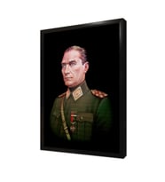Üniformalı Mustafa Kemal Atatürk Çerçeveli Mdf Tablo