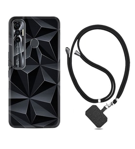 Tecno Spark 6 6 Go 8C 8 Pro 7 7 Pro Kılıf Boyun Askılı Silikon Prizmalar 1782