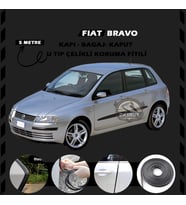 Fiat Bravo Oto Araç Kapı Koruma Fitili 5metre Parlak Siyah Renk