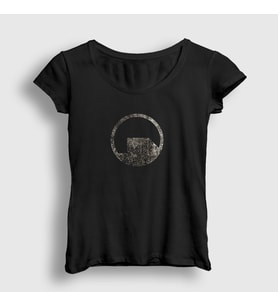 Presmono Kadın Siyah Logo Oyun Black Mesa T-Shirt 544252tt
