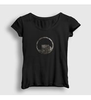 Presmono Kadın Siyah Logo Oyun Black Mesa T-Shirt 544252tt