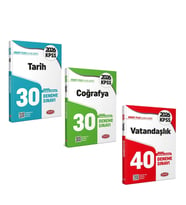Data Yayınları 2026 KPSS Tarih Coğrafya ve Vatandaşlık Deneme Seti 3 Kitap