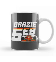 Sebastian Vettel Grazie Seb Kupa Bardak Porselen