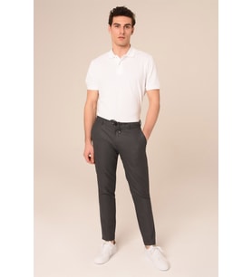 Erkek Jogger Füme Renk Pantolon Slim Fit  Agustini
