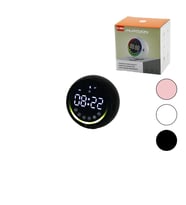 DİJİTAL SAAT - BLUETOOTH WİRELESS MİNİ HOPARLÖR SPEAKER USB ŞARJLI - IŞIKLI 5W PL-4652