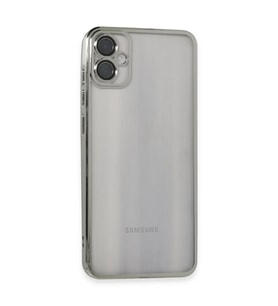 Samsung Galaxy A05 Kılıf Razer Lensli Silikon - Gümüş