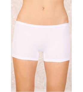 Likralı Süprem Bayan Boxer Short Beyaz 2100B