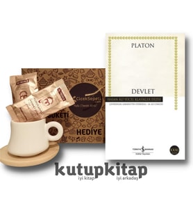 Kutupkitap Bambu Fincan Türk Kahvesi Kişiye Özel Not Devlet Platon (Eflatun) Kitap Hediye Seti