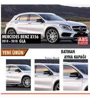 Mercedes X156 GLA Yarasa Ayna Kapağı Batman Parlak Siyah Piano Black