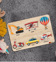 BK Toys Çocuklar İçin Ahşap Figürlü Eğitici-Öğretici Yapboz Puzzle-10