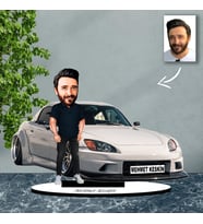 Kişiye Özel Karikatür HONDA S2000 Arabalı Karikatür Biblo b12