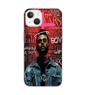 Iphone 14 PLUS Uyumlu The Weeknd Tasarımlı Şeffaf Telefon Kılıfı