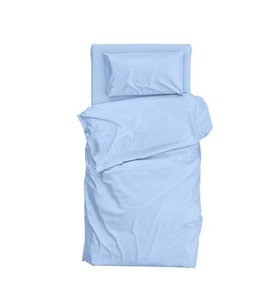 Royam Almira Tek Kişilik İşçi Şantiye Ekonomik Fitted Nevresim Takımı 160 x 240 (Mavi)