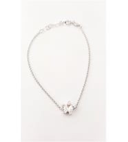 Yıldız Kesim Swarovski Taşlı Gümüş Bileklik