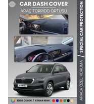 SKODA KAROQ (2017-2024) Torpido Örtüsü Ön Göğüs Halı Torpido Koruma Birebir Uyum Kaymaz UV Koruma