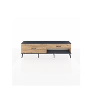 Arges TV Ünitesi 2 Çekmeceli  176x30x51 Çam-Antrasit/Çam