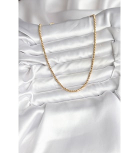 14K Gold Renk Kaplama Zincir Model CM Kadın Kolye 5886 - LOHO4102-1308