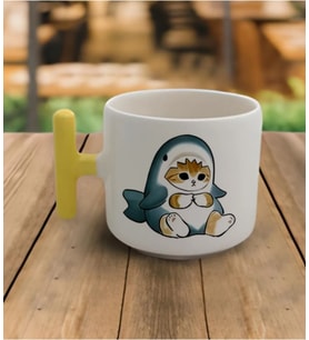Tanem Balık Kedi  - T Kulp Kupa