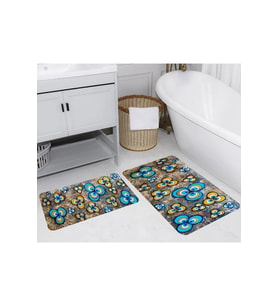 Eliana Home Baskılı 2'li Banyo Paspas Takımı RVG5270
