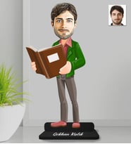 Öğretmenler Gününe Özel - Kişiye Özel Öğretmen Erkek Ahşap Biblo-8