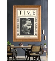 Altın Varaklı Çerçeveli Paspartulu Atatürk Tablo DC1307 (Gold)