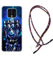 Tecno Camon 16 18P Pova Kılıf Boyun Asklı Rasta Silikon Thunder Play 1760
