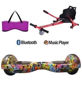 Citymate Elektrikli Kaykay Hoverboard Akıllı Denge 6.5 Inch + HoverKart + Çanta EXTREM PAKET D22