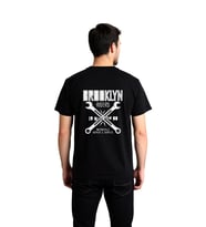 Brooklyn Bikerlar '88 Motosiklet Tamirciliği Baskılı Erkek Tişört