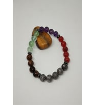 8 MM İKİZLER BURCU DOĞALTAŞ BİLEKLİK (FLORİT, AMETİST, AKİK, JASPER, KAPLANGÖZÜ, HEMATİT)