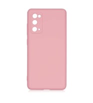 Samsung Galaxy S20 FE Kılıf Özel Orijinal Lansman Serisi, İçi Kadife, Pürüzsüz Yumuşak ve Mat TPU Silikon (Açık Pembe)