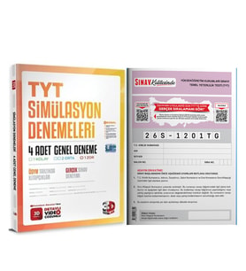3D TYT 4 lü Simülasyon ve Sınav Deneme Seti 2 Kitap