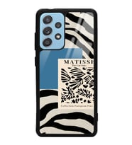 Samsung A72 Uyumlu Zebra Matısse Tasarımlı Glossy Telefon Kılıfı