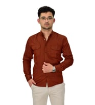 Erkek Spor Likralı Gömlek BGL-ST04343 (Kiremit)