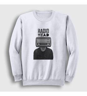 Presmono Unisex Beyaz Radio Radiohead Sweatshirt 104341tt