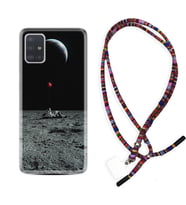 Samsung a71 A72 A73 A7 A9 2018 C7 C9 Kılıf Boyun Asklı Rasta Silikon Astronoot Red Baloon 1608
