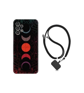 Galaxy M14 Uyumlu Kılıf Silikon Boyun Askılı İpli Desenli Silikon Epiclys 1645