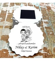 Magnet Hediyelik - Kişiye Özel Gelin / Damat Şıpsevdi Tasarım Nişan, Kına, Söz Nikah, Düğün Hatırası Magnet