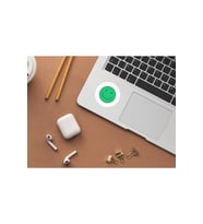 Renkli Emojiler Koyu Yeşil Gülen Yüz Etiketi Sevimli Suratlar Yuvarlak Mat Sticker 3 Cm (95 Adet)