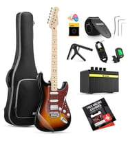 Donner DST-152 Full-Size ST Elektro Gitar Seti (Sunburst)