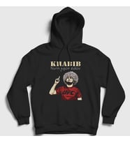 Presmono Unisex Siyah Ufc Khabib Nurmagomedov Kapüşonlu Sweatshirt 313163tt