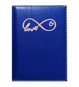 PROMOSYON DENİZİ  I LOVE YOU 2 GÖRSELLİ LACİVERT RUHSAT KABI
