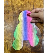 ÜTÜ İLE YAPIŞAN KABARTMA RENKLŞ AYI ARMA DİKİŞ APLİKE 20X13 CM