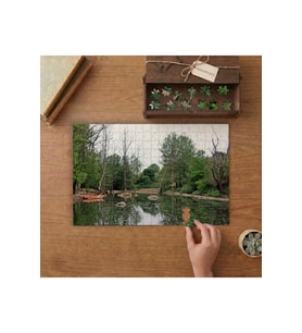 Göl - Orman - Doğa Manzarası Tasarımı 240 parça Ahşap Puzzle Ahşap Kutuda MP07002