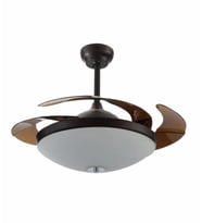 Kaşkar Taflan F42215 4 Kanatlı 52" Aydınlatmalı Tavan Vantilatörü (Kahverengi)