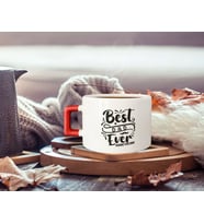 BK Gift Kişiye Özel İsimli Kırmızı Kulplu Çay & Kahve Fincanı-7, Arkadaşa Hediye, Sevgiliye Hediye